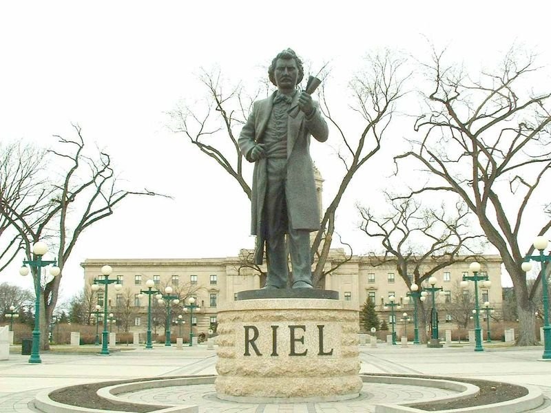 Trial of Louis Riel - Statue