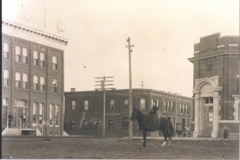 Corner of River Street and 1st Ave W c.1900s