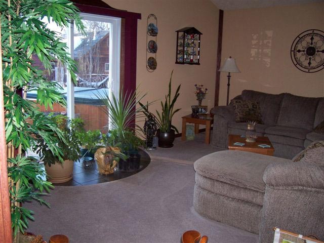 Relax in our garden sitting room.
