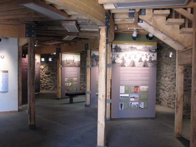 A view of some of the interpretive display panels.