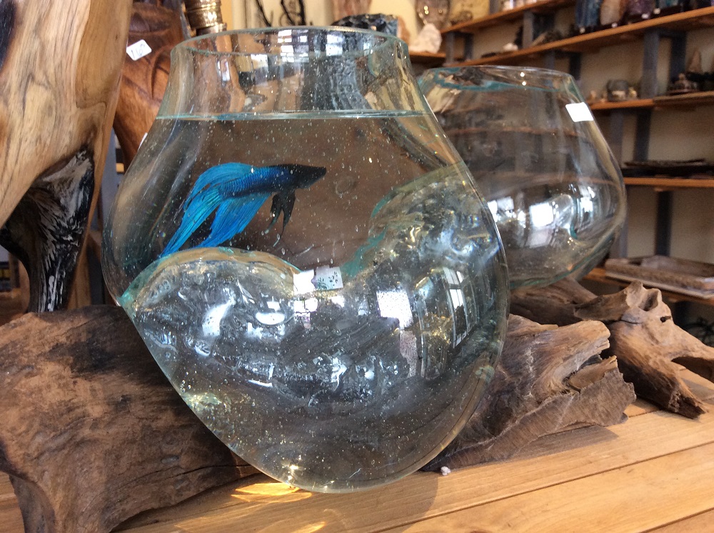 Broken Spoke Fine Art Gallery & Gift Shop - Blown Glass on Teak