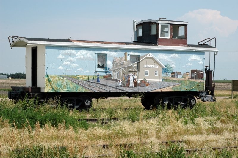 Caboose- Painted train car