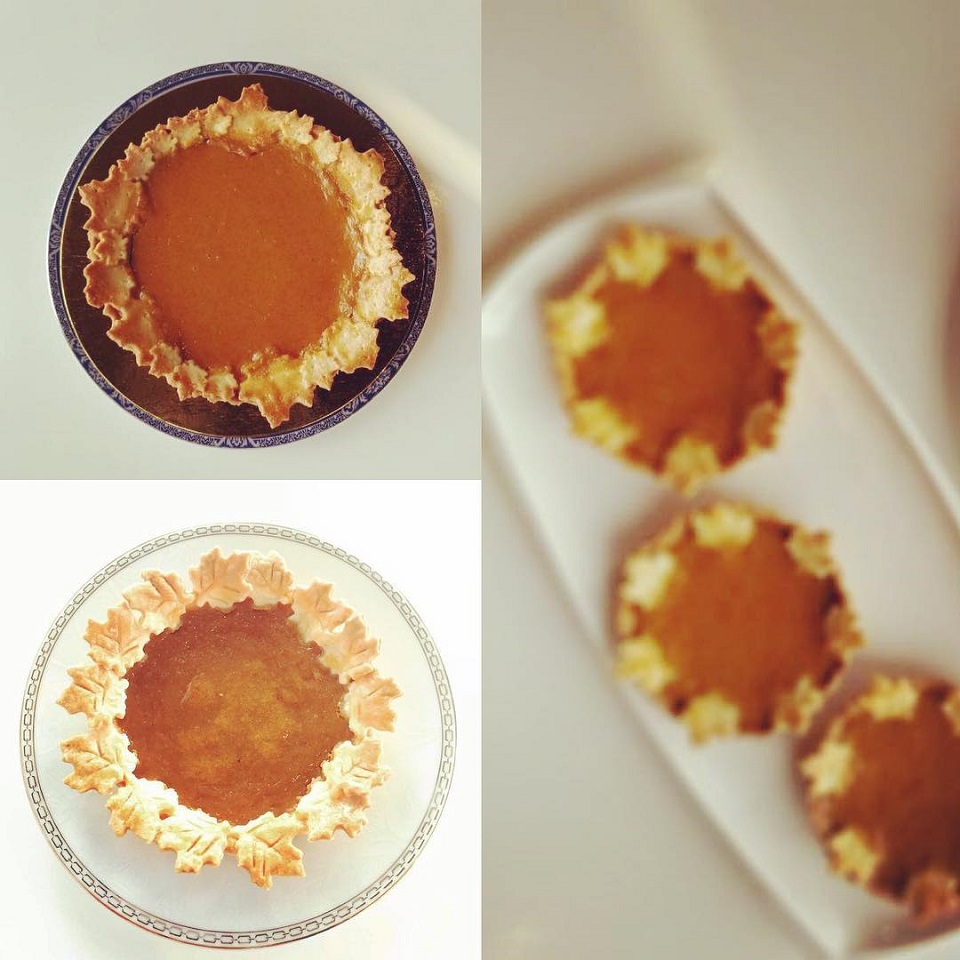 House-made pumpkin pies