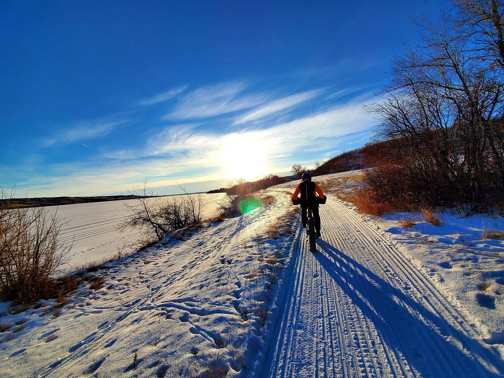 Buffalo Pound Provincial Park, Fat biking; Photo: Marc Tremblay