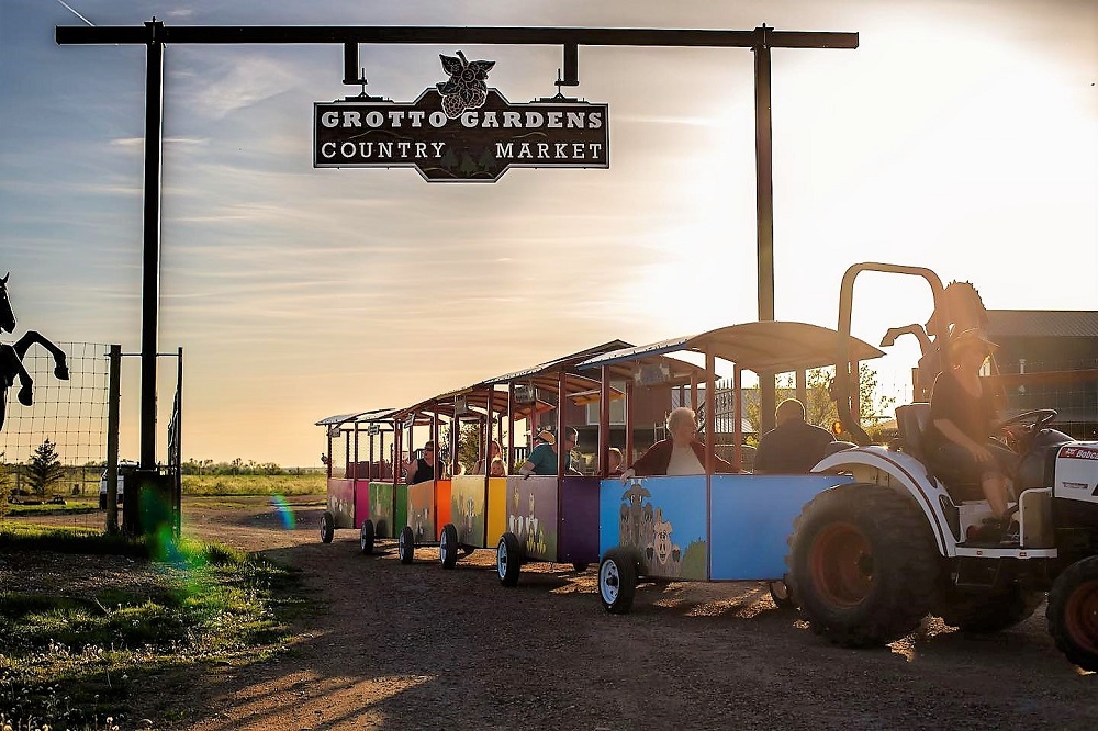 Grotto Gardens Family Fun Farm - Farm Train Tour