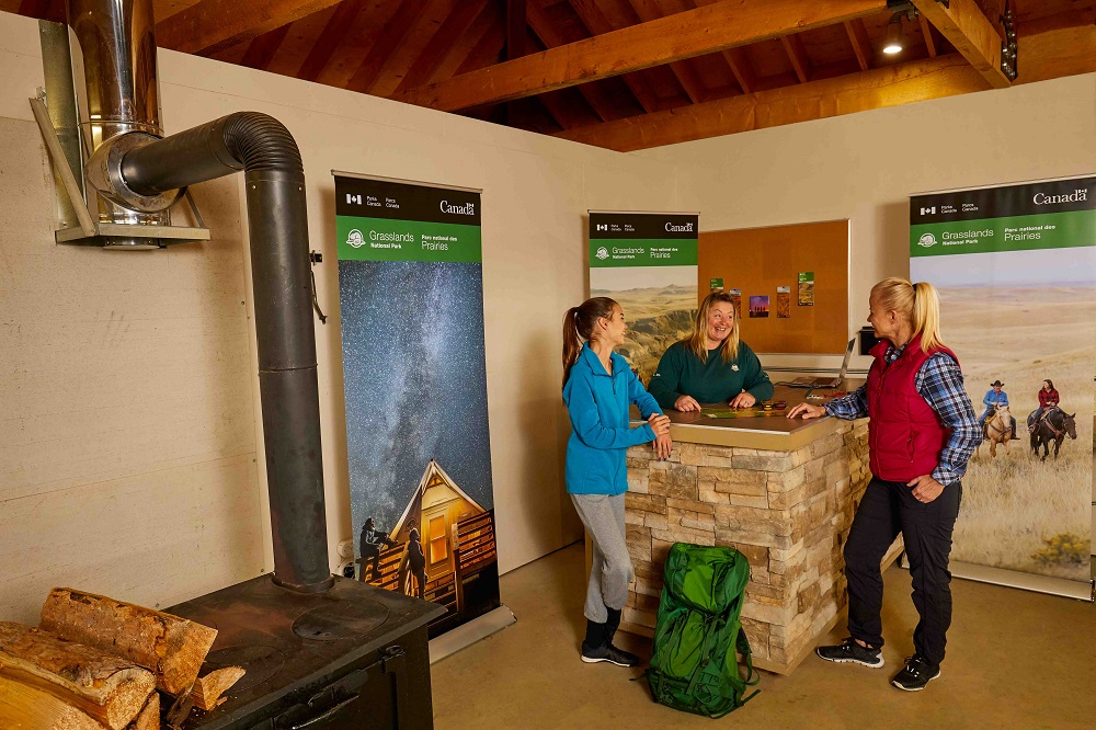 Frenchman Valley Campground Visitor Centre; photo:Parks Canada/Grasslands National Park