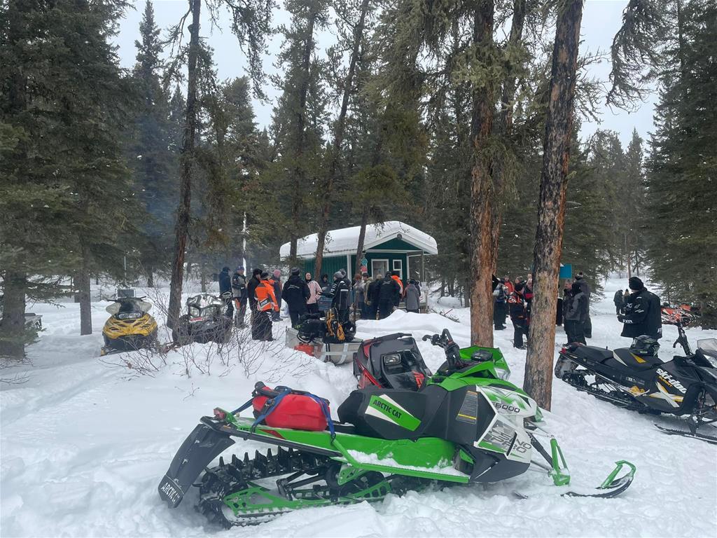 Goodsoil Ridge Riders Snowmobile Club maintains the sledding trails in Meadow Lake Provincial Park