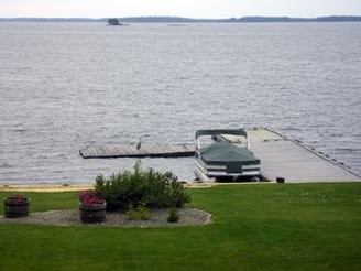 Our own private dock for mooring your boat or trying a bit of fishing. 