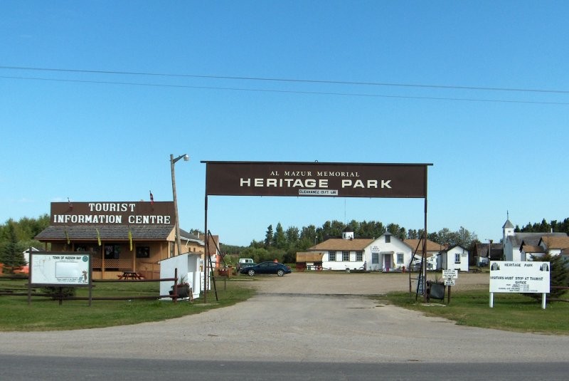 Al Mazur Memorial Heritage Park -  a historical Park depicting Hudson Bay Junction circa 1909