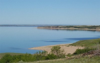 Eyebrow is located near many lakes with abundant fishing opportunites, including Diefenbaker Lake.