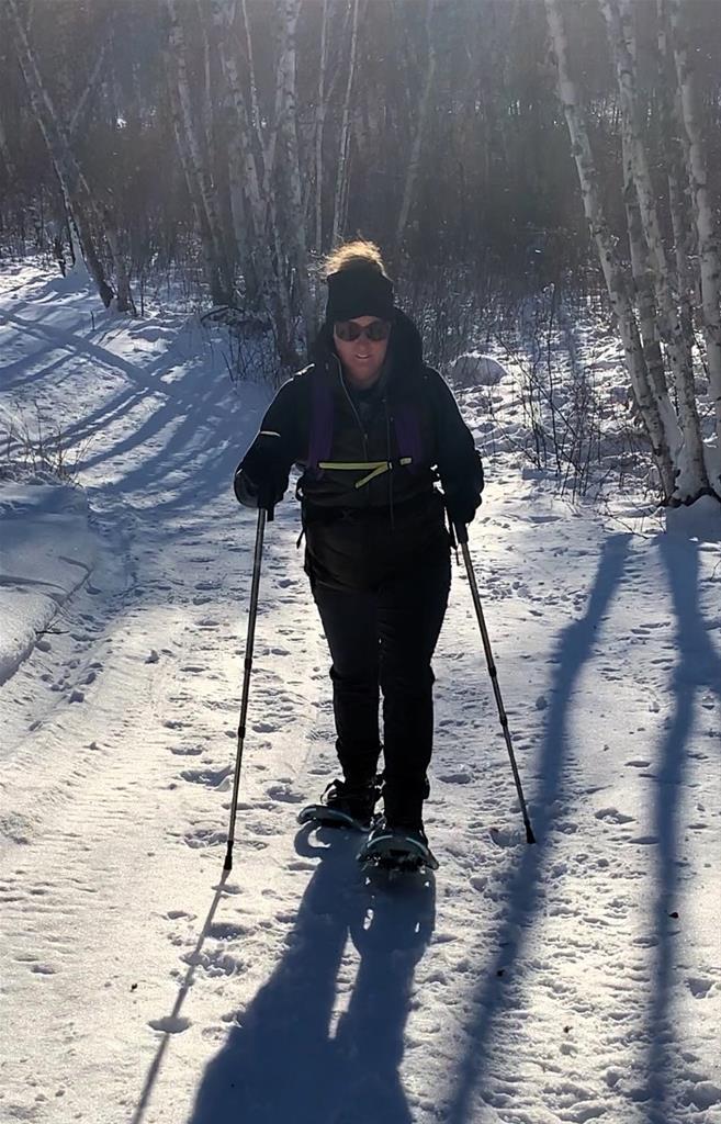 Makwa Lake Provincial Park's Aspen Trail is dedicated to snowshoeing