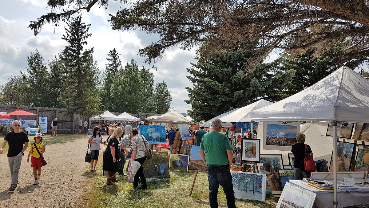 Mid Summer's Art Festival held annually at "the Fort" on the Saturday of August long weekend
