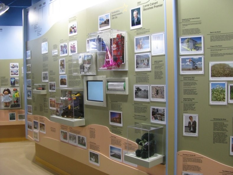 Western Development Museum - History of Transportation - Timeline Wall - Photo Credit: WDM Photo