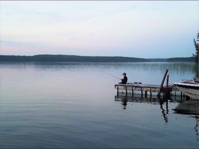 Pine Grove Resort - Sitting on the dock waiting for a nibble