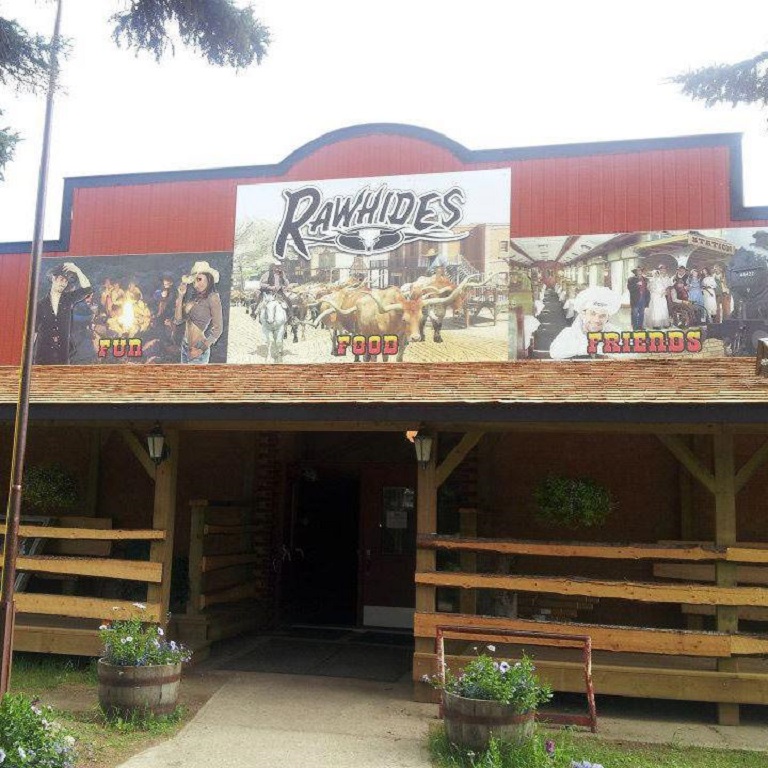 Exterior view of Rawhides Bistro and Saloon Inc
