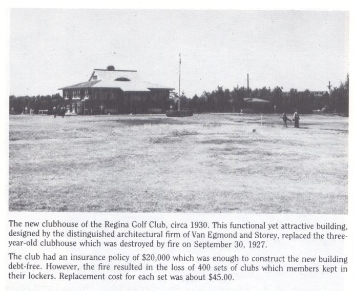 Royal Regina Golf Club - 1930  Ninety Year's of Golf - Mickey Boyle