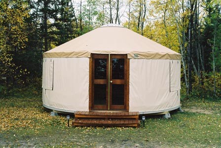 Nesslin Lake Campground - Rent-A-Yurt <br>
This beautiful 20 foot diameter yurt is available for rent
