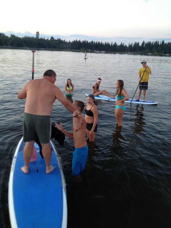 Sunset Bay Resort  - Paddle Boarding on Emma Lake 