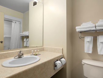 Super 8 - Estevan - Guest Room Bathroom