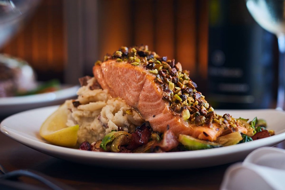 Pistachio salmon