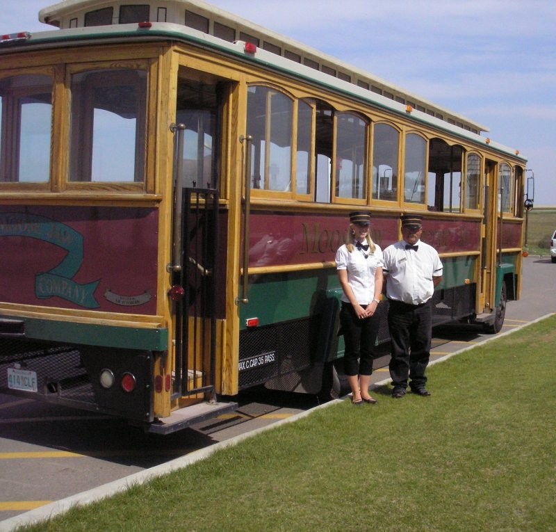 All aboard!  Sit back, relax and enjoy an hour-long trolley tour.  