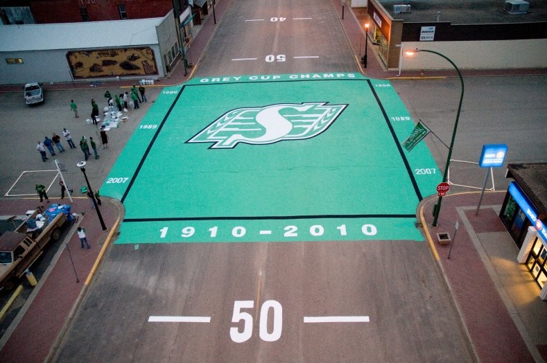 'Unity Rider Street' to commemorate 100 years of the Saskatchewan Roughriders.