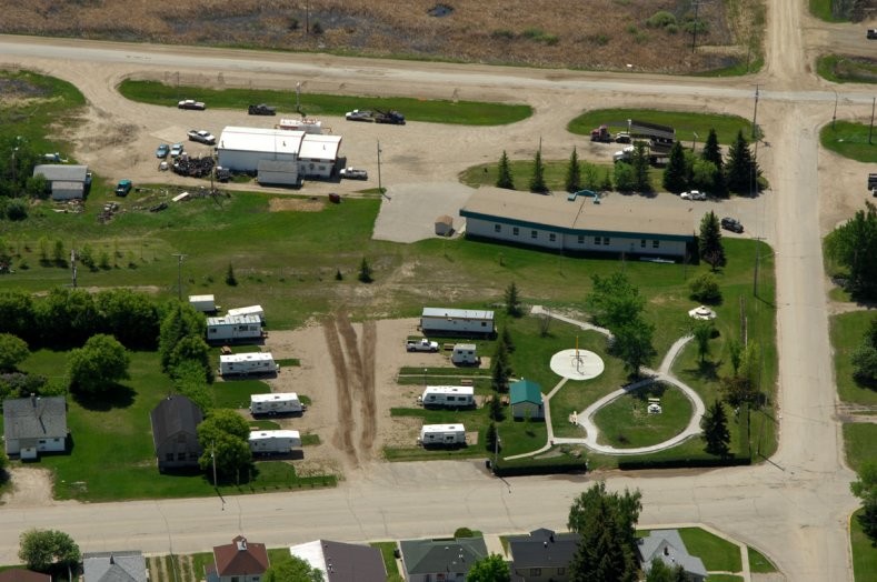 Wawota Town Campground - Aerial View